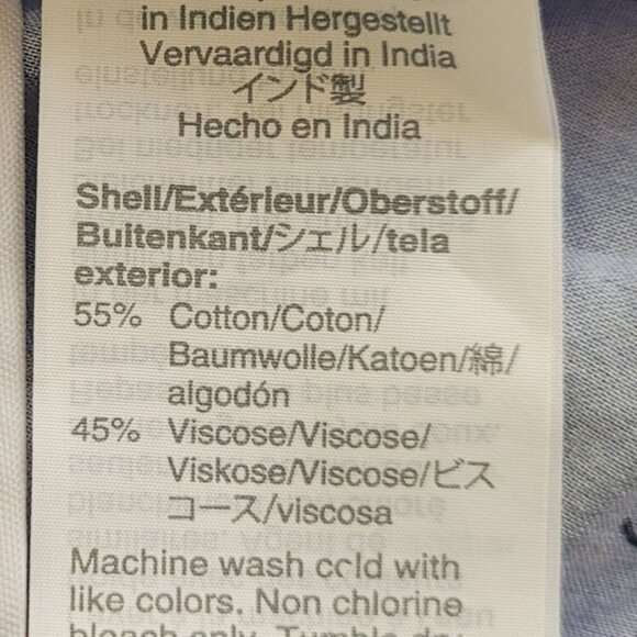 Madewell Romantic Aloha Floral Blue Smocked Flutter-Sleeve Top  size S - Picture 12 of 14